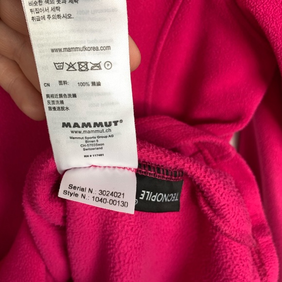Mammut | Pink 1/2 Zip Fleece Pullover Jacket - Picture 7 of 8